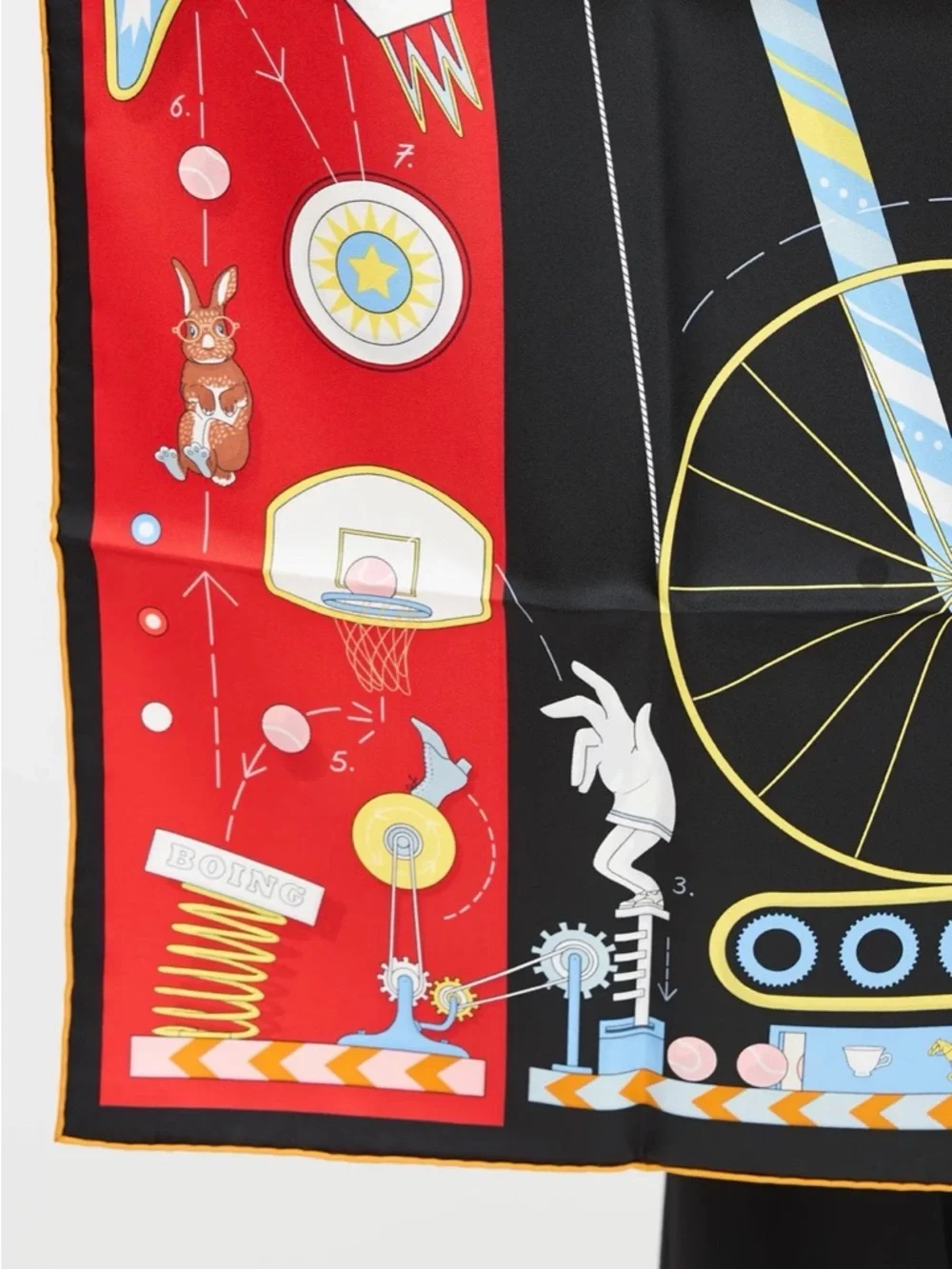 Hermes “tea for two” 90cm Carre Silk Scarf - Picture 4 of 8